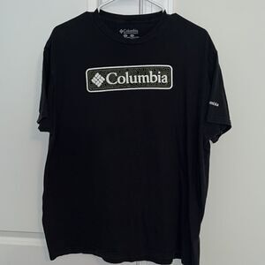 Columbia black hiking trail work out cotton mens T shirt